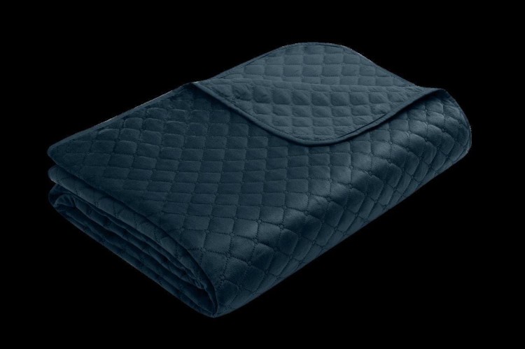 Narzuta na łóżko 170x210 granat velvet.jpg