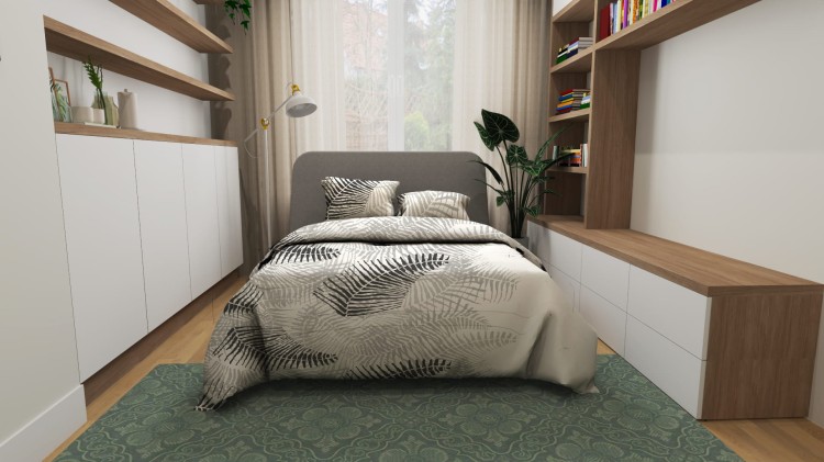 komplet pościeli liście szare 160x200 bawełna.jpg