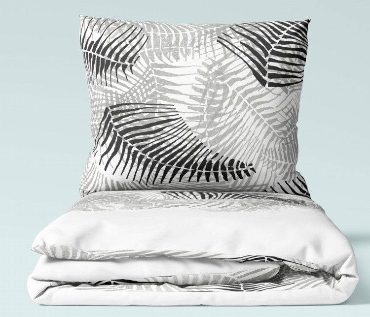 komplet pościeli liście szare 160x200 bawełna.jpg