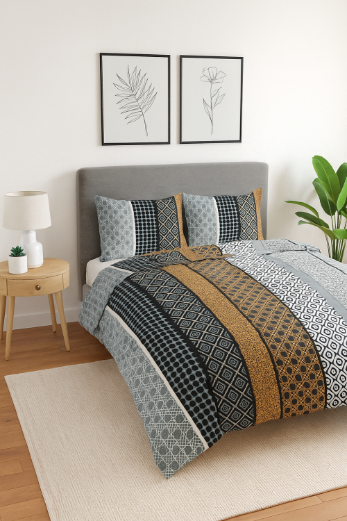 Komplet pościeli 160x200 złoto czarne pasy.jpg