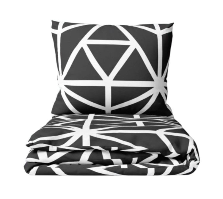 Komplet pościeli geometria grafit 140x200 bawełna.jpg