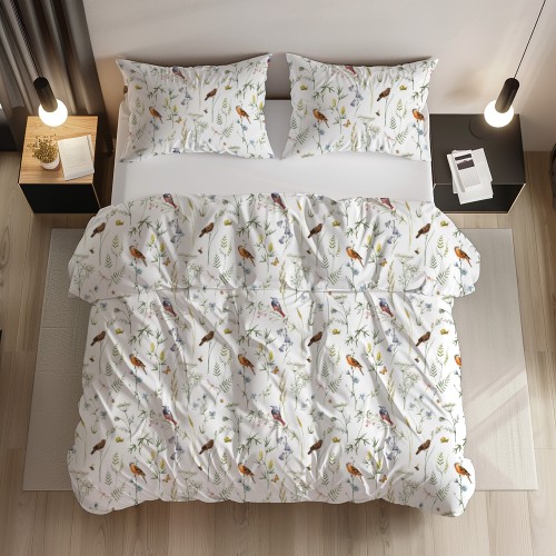 komplet pościeli bawełnianej 160x200 ptaszki.jpg