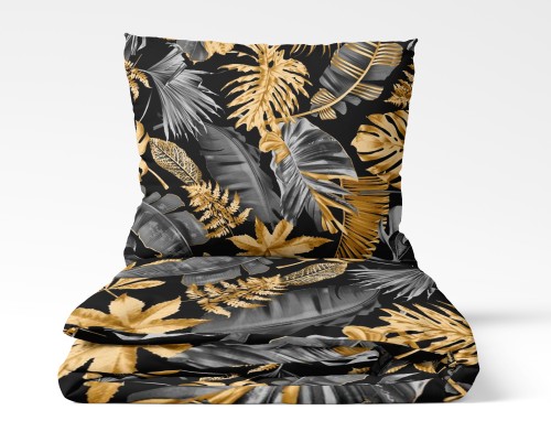 Komplet_pościeli_monstera_złota_na_czarnym_160x200_bawełna.jpg