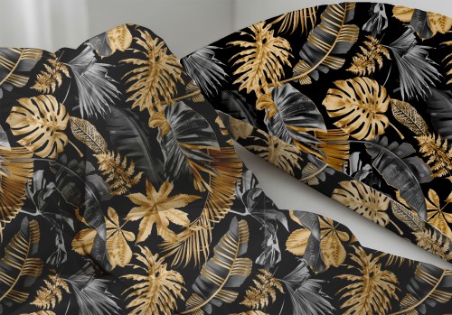 Komplet_pościeli_monstera_złota_na_czarnym_160x200_bawełna.jpg