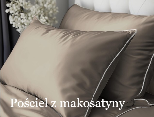 Pościel z makosatyny z lamówką